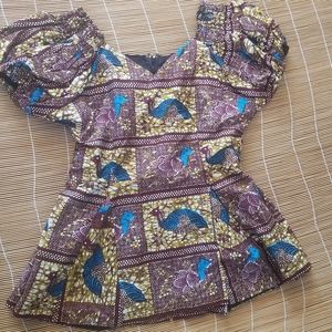 Ankara peplum top